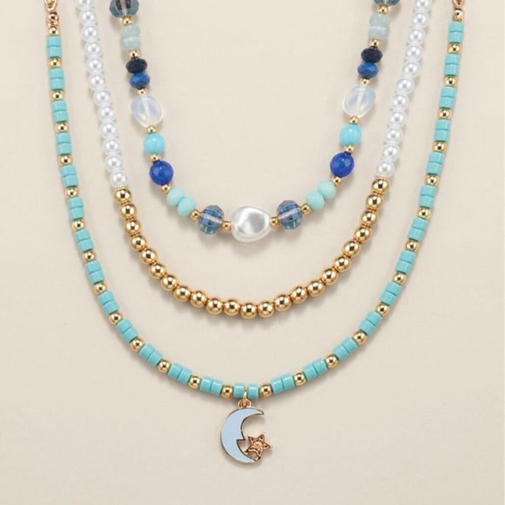 Moonlight Waves Layered Necklace